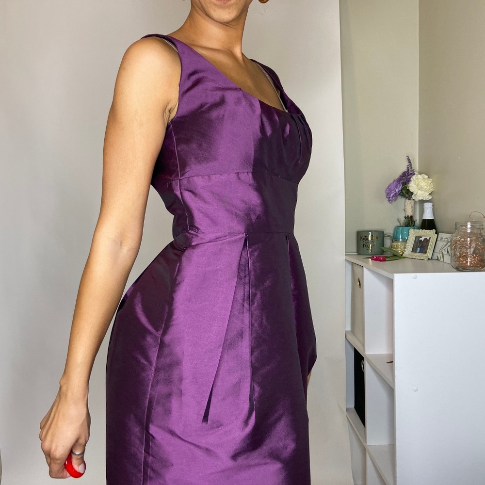 Alfred Sung Satin Cocktail Dress - Picture 8 of 8